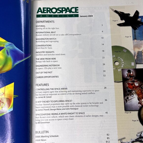 Aerospace America Magazine u January 2004 Vol 42  No 1 - Picture 3 of 3